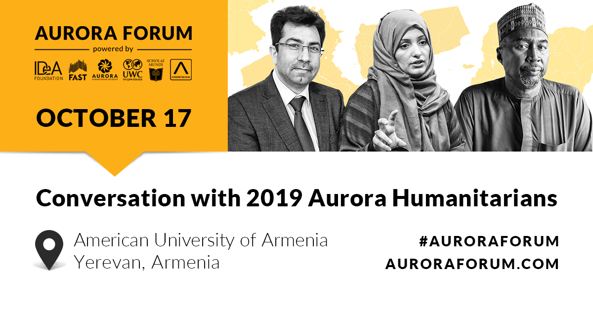 Conversation with the 2019 Aurora Humanitarians