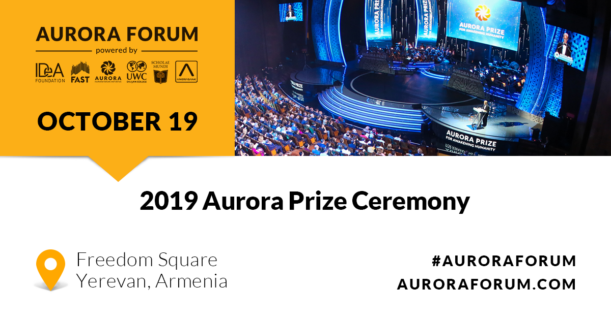 2019 Aurora Prize Ceremony